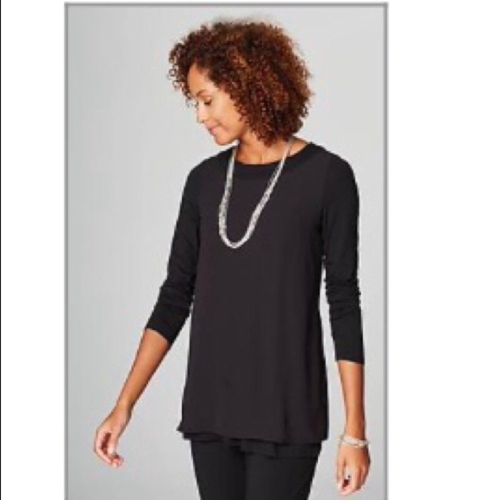 J Jill mixed media wearever collection top XSP
